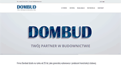 Desktop Screenshot of dombud.com