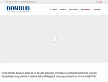 Tablet Screenshot of dombud.com